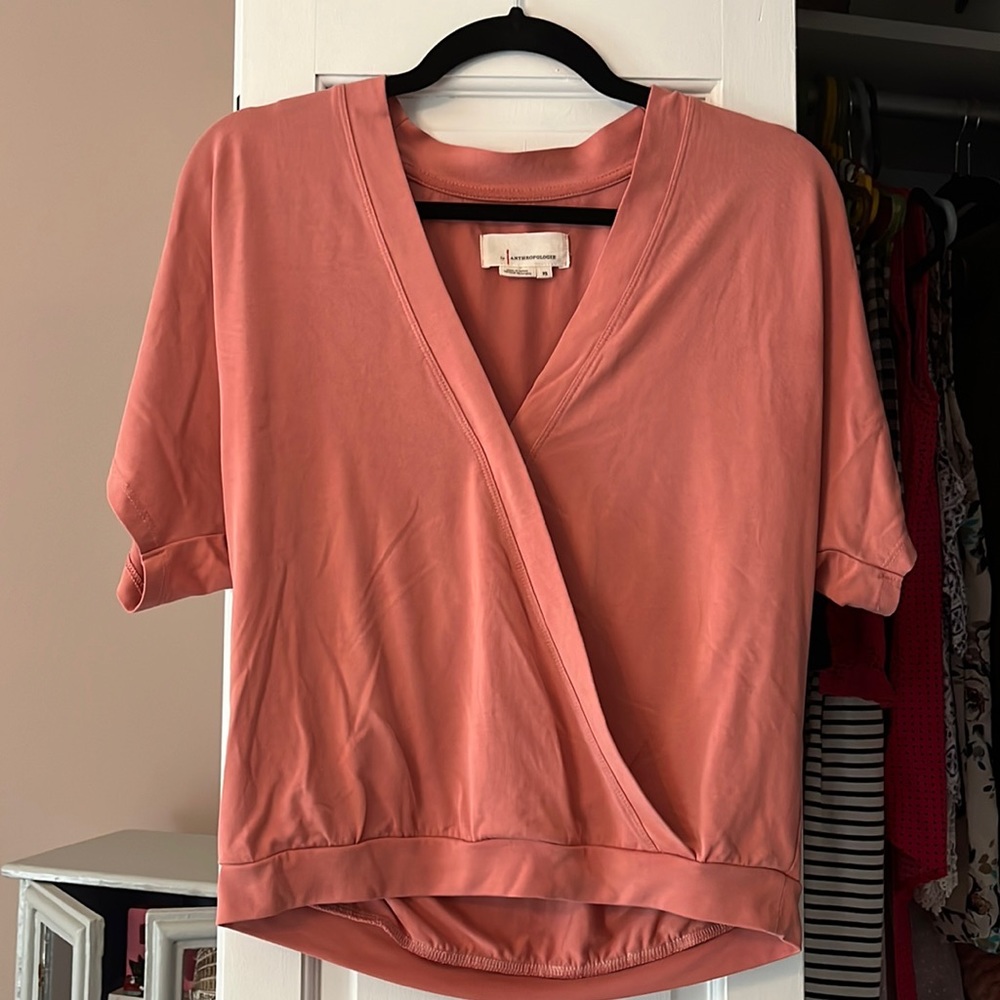 Anthropologie Wrap Shirt XS